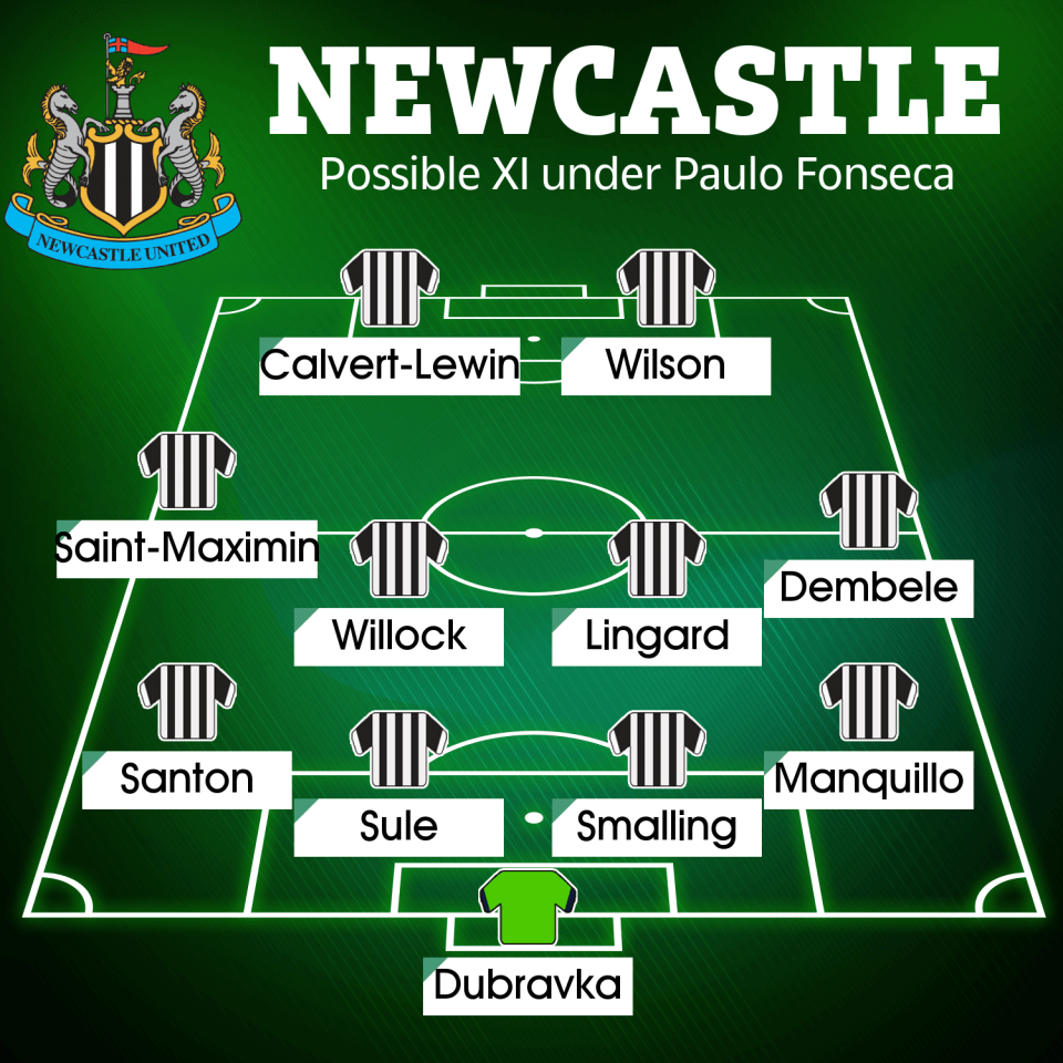 Newcastle could have a very different looking starting XI after the January window