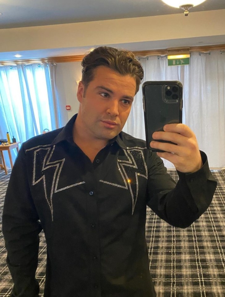 Joe McElderry, seen here before a show last month, is still performing