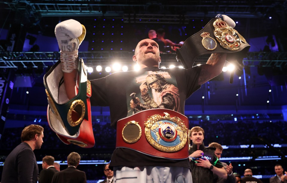 Usyk ripped the unified heavyweight titles from Joshua's clutches with a masterclass at the Tottenham Hotspur Stadium