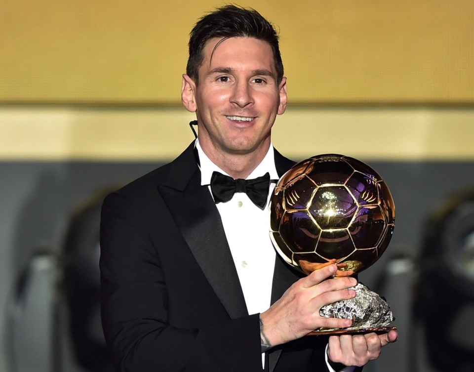 Messi reclaimed the Ballon d'Or crown from Ronaldo to make it No5 in 2015