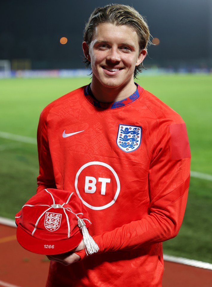 Conor Gallagher holds his first England cap and attributes his quick rise to Patrick Vieira passing on tips from his legendary career in midfield