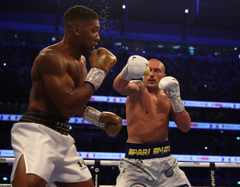 Anthony Joshua was beaten by Oleksandr Usyk in September