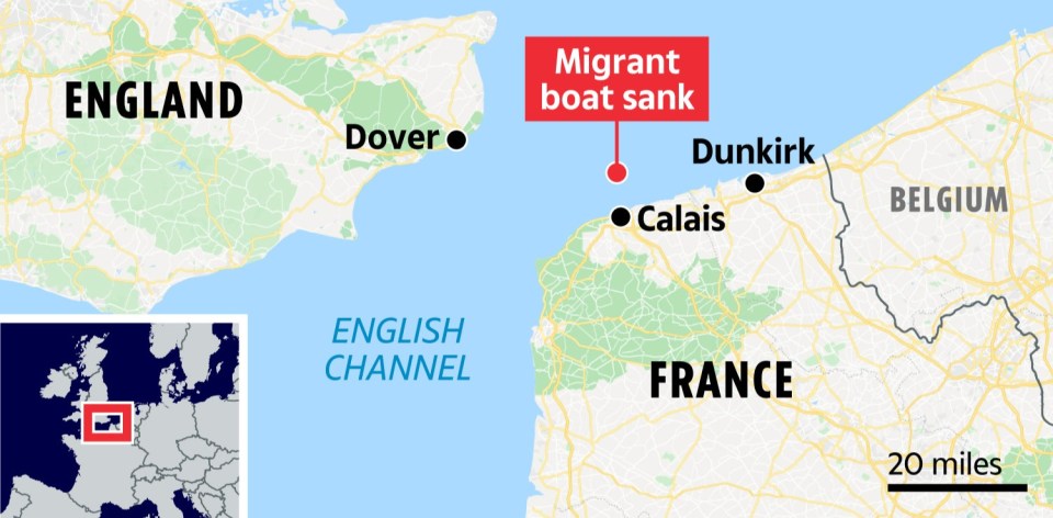 The tragedy, which took place at the spot shown on this map, claimed the lives of 27 migrants