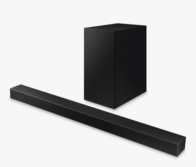 This sound bar comes with a bass boost mode so you can really pump up the volume