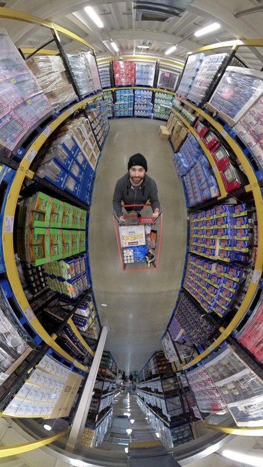 Photographer Brandon loves snapping 360 shots at his local Costco