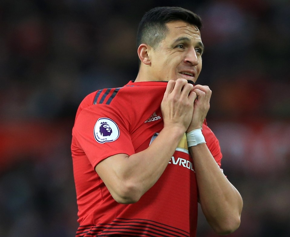 Alexis Sanchez couldn't replicate his Arsenal form at Man Utd