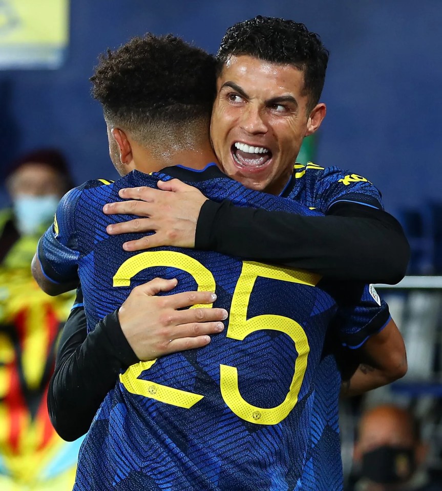 Jadon Sancho and Cristiano Ronaldo were on target in the 2-0 win in Spain