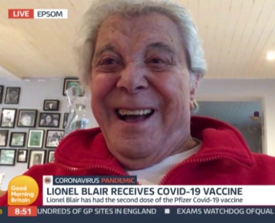 Lionel Blair was in very high spirits appearing on Good Morning Britain