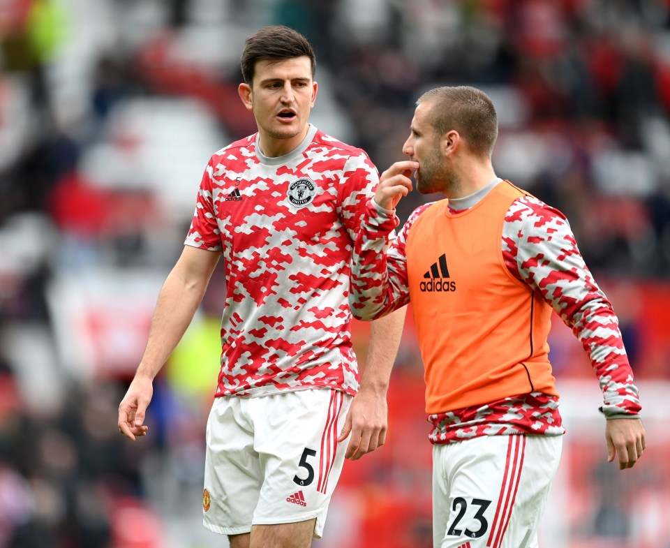 Harry Maguire and Luke Shaw have not played as well this season