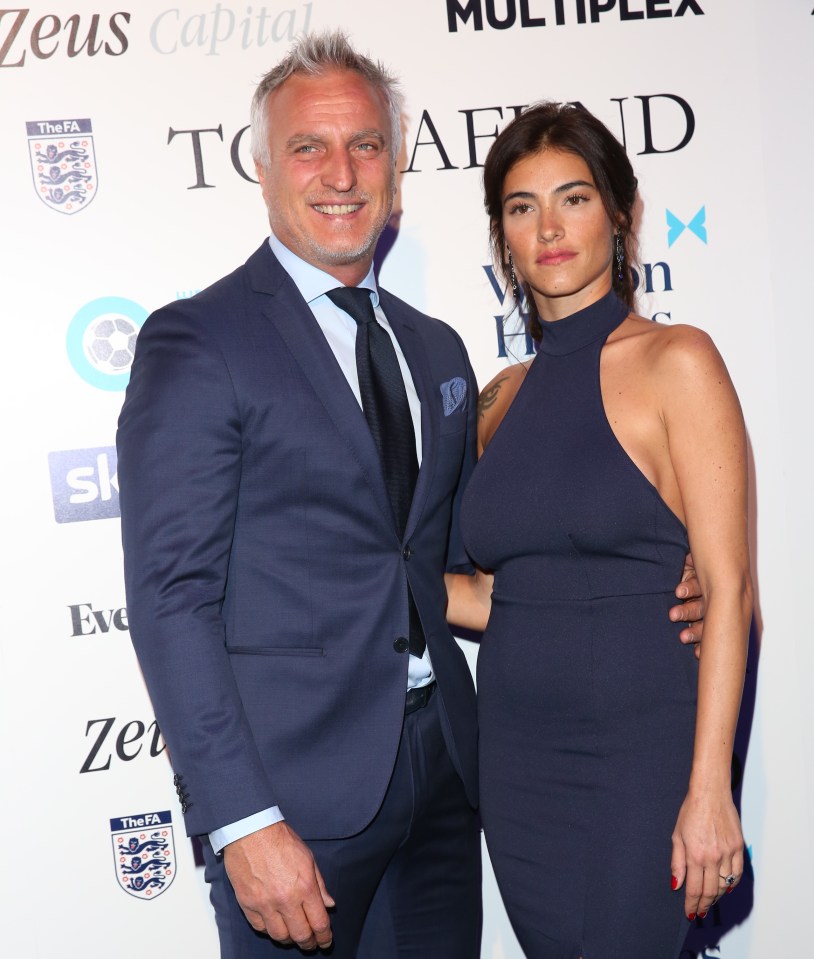 Ginola met Maeva the day he suffered a critical heart attack