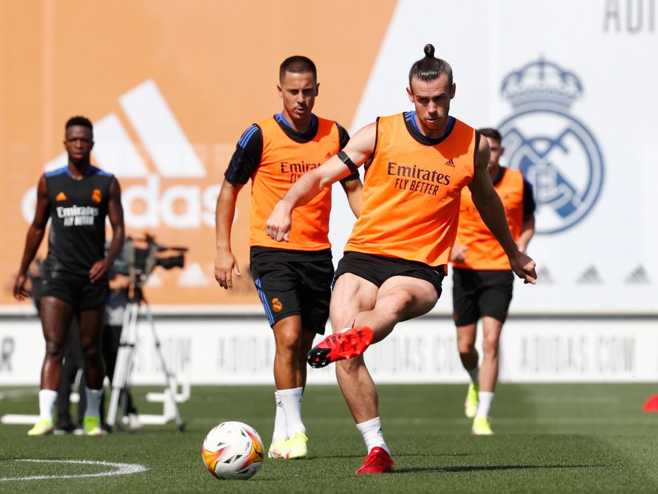 Real Madrid superstar Gareth Bale has returned to training after a knee injury