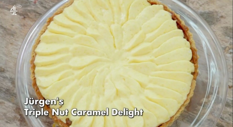 Jurgen's caramel bake was described as 'too chewy' by the harsh critics