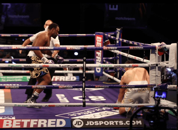 Parker was sensationally floored inside seven seconds of the first fight