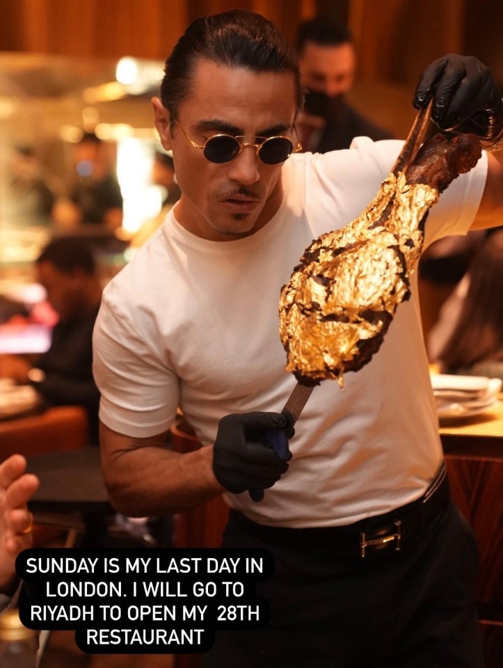 Salt Bae is leaving London for Saudi Arabia to open his newest outpost