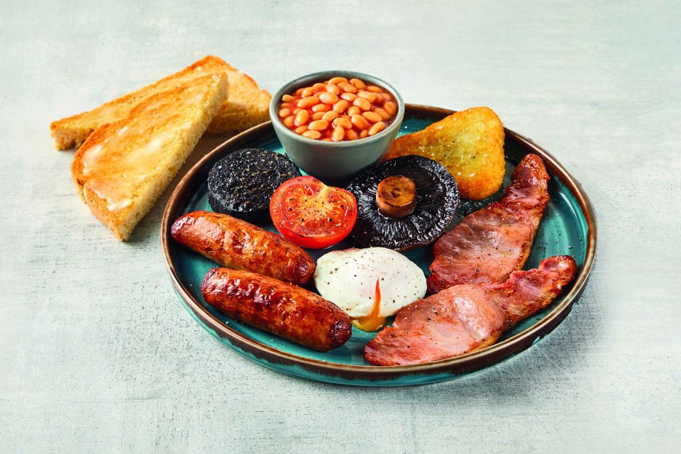 The price of the full fry up has been slashed in half