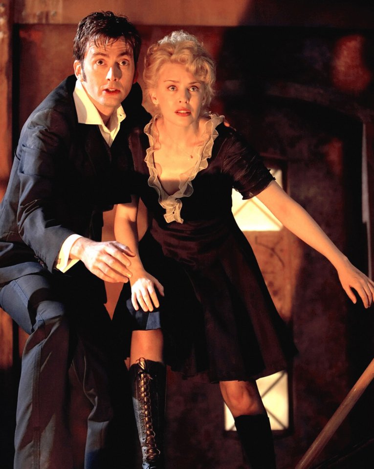 Kylie played Astrid Peth alongside tenth Doctor David Tennant in Russell’s 2007 Christmas special