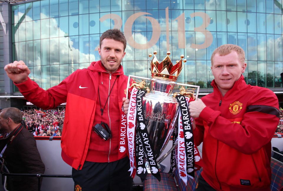 Carrick played alongside Scholes at Man Utd before he went on to become a coach at the club