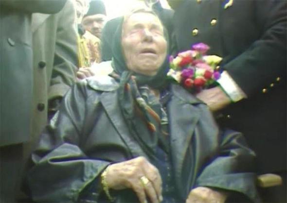 Baba Vanga pictured making a prophecy