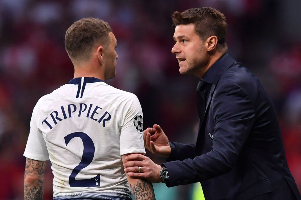 Trippier started in Spurs' Champions League final defeat against Liverpool in 2019