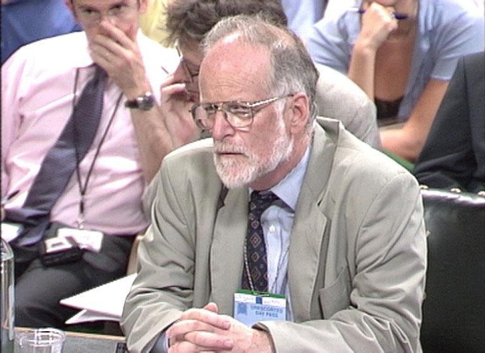 Dr David Kelly was found dead in 2003, shortly after he was named as the suspected source of a BBC report claiming the Government had ‘sexed up’ its dossier on Iraq’s weapons