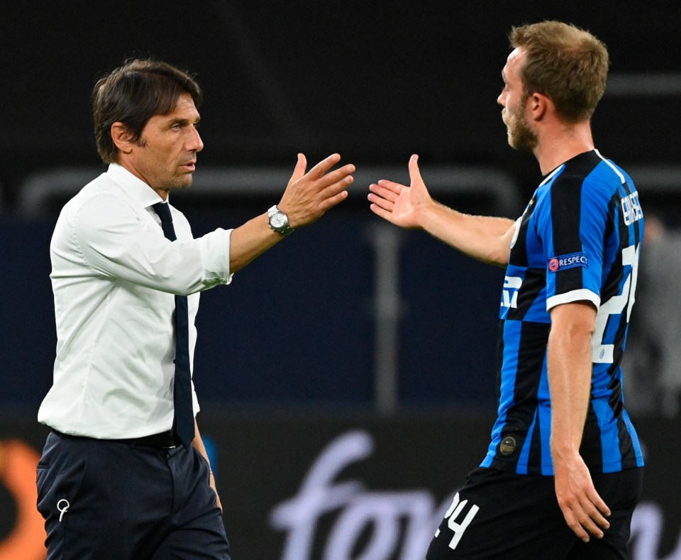 Former Tottenham playmaker Christian Eriksen played under Antonio Conte at Inter Milan