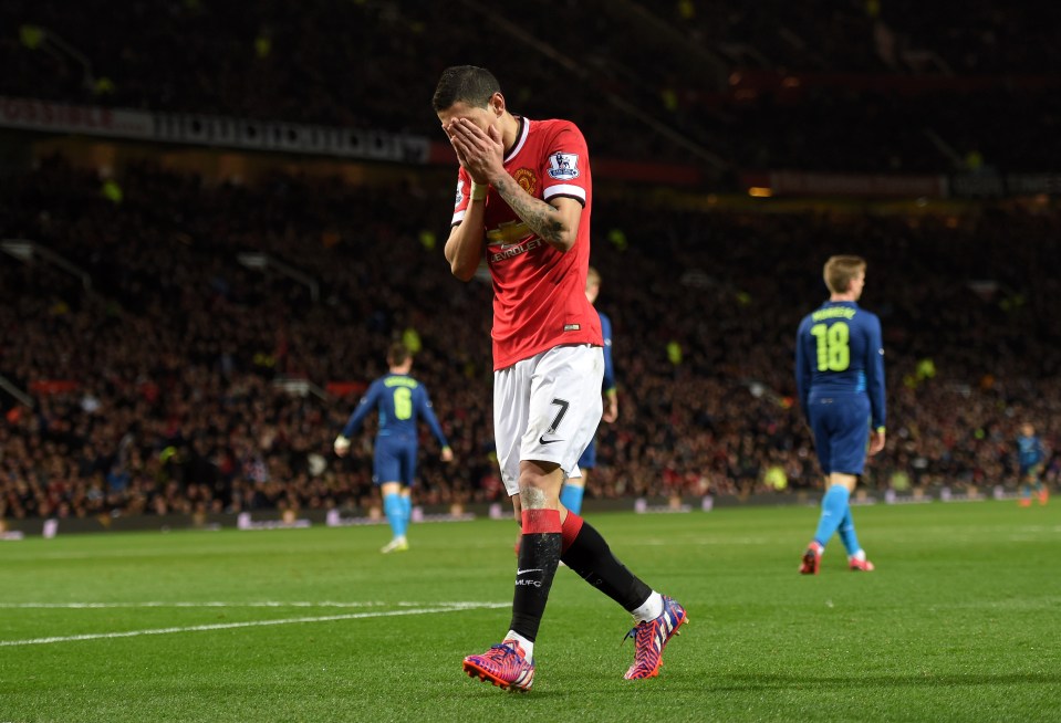 Angel Di Maria did not enjoy playing under Louis van Gaal