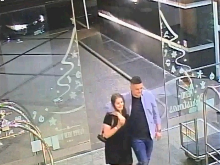 Grace and Kempson leaving Sky City after they met on a date