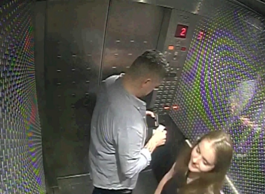 The last images of Grace alive show her in the lift to Kempson's flat