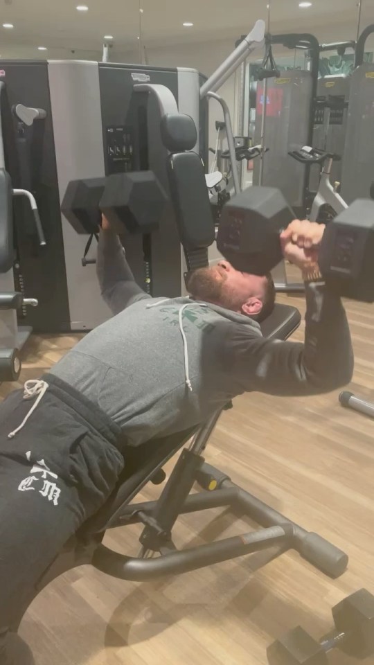 The Irishman has been pumping plenty of iron during his gym sessions