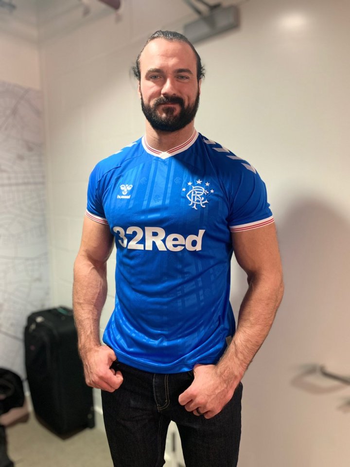 Scottish wrestler Drew McIntyre has a gripe with outgoing Ibrox chief Steven Gerrard