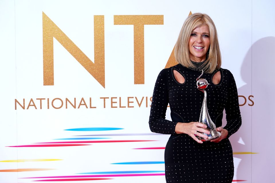 Kate won an NTA for Finding Derek