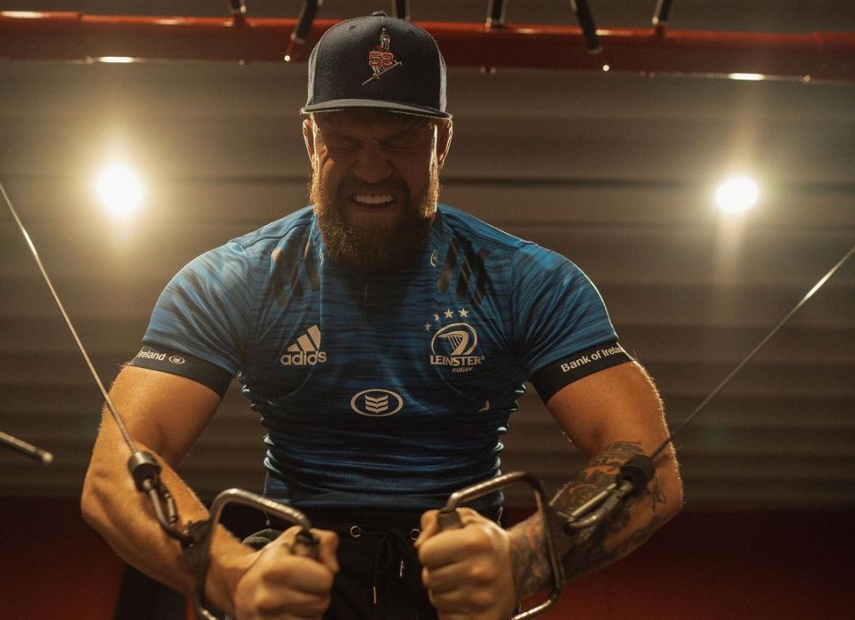 Conor McGregor has been putting in plenty of hours in at the gym during his recovery