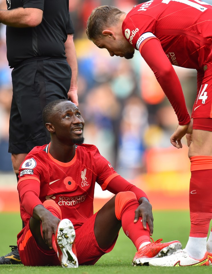 Naby Keita's time at the club has been spoiled by injury