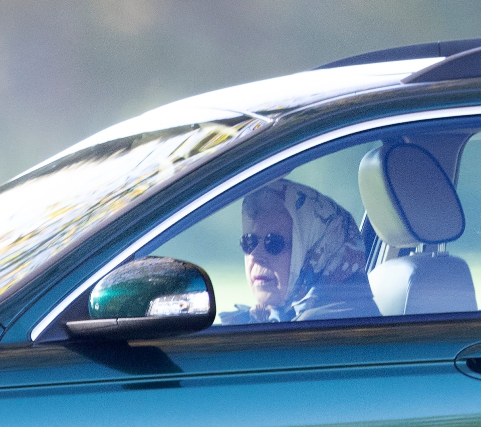 The Queen was spotted driving in Windsor today