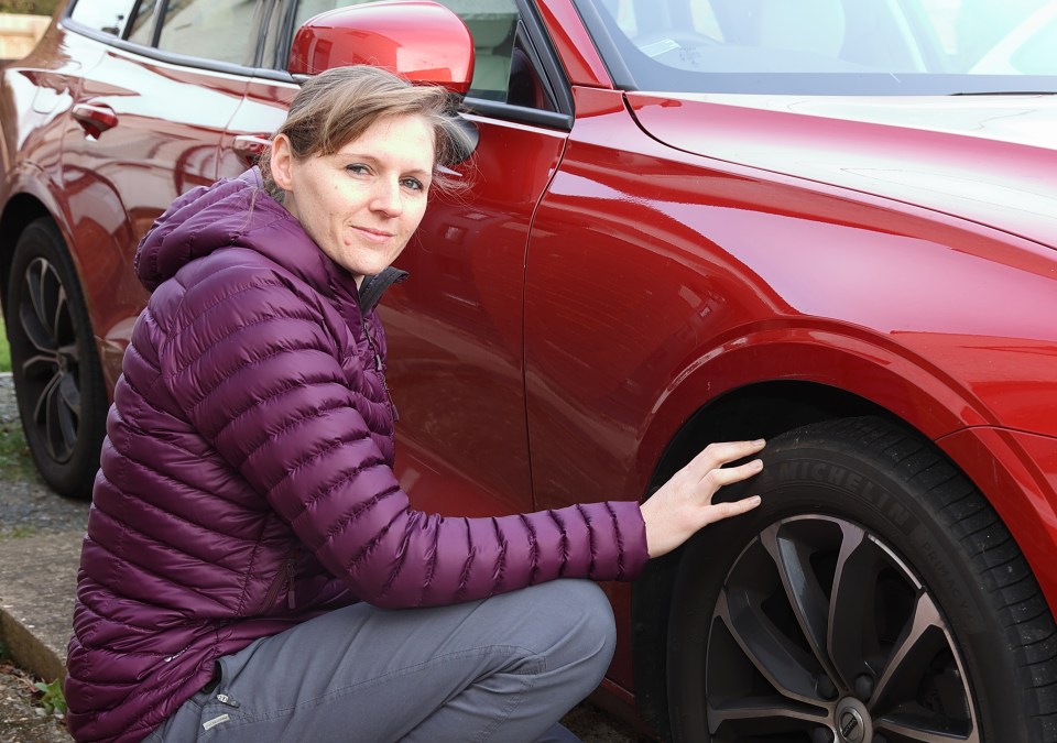 Kerry pictured with her current car