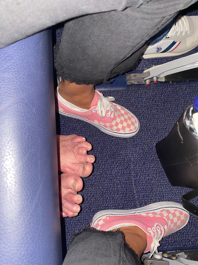 Social media users were left horrified by the state of their feet