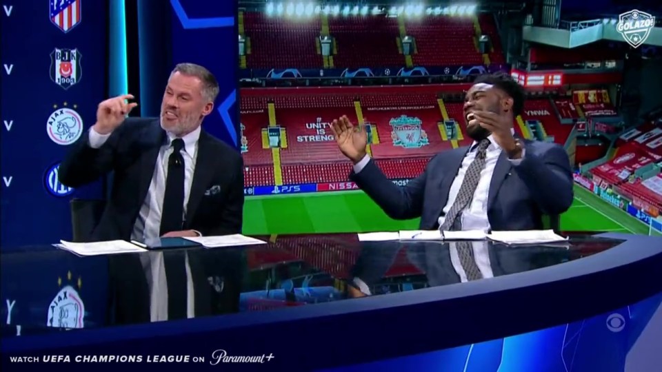 The ex-Man City defender found Carragher's gaff absolutely hilarious