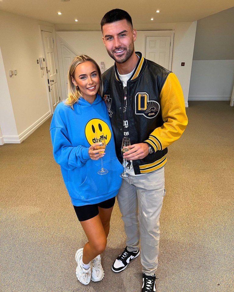 Love Island winners Millie Court and Liam Reardon in their new Essex home