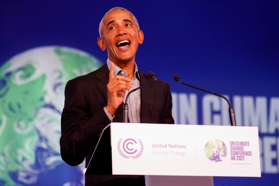 Barack Obama mixed up Britain and Ireland at COP26 yesterday