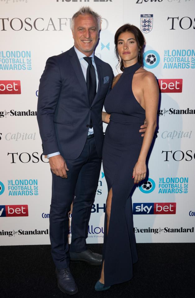 I’m A Celeb star David Ginola’s partner has spoken of her fear he will suffer a fatal heart attack – leaving her to care for their young girl alone