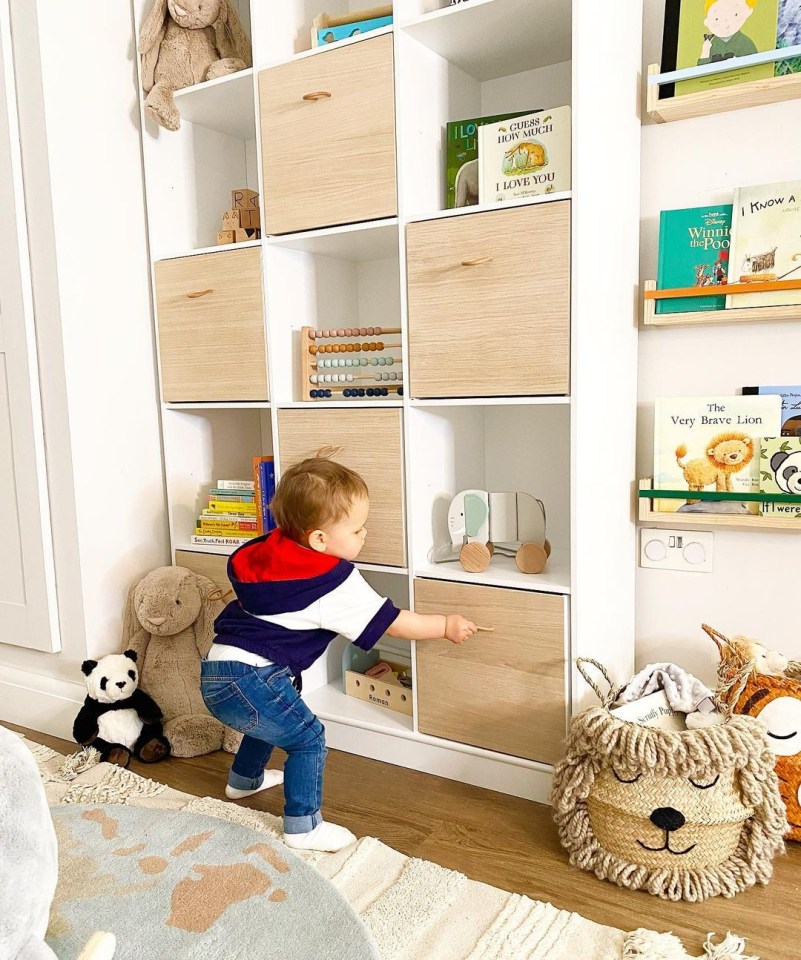 Now there's room for all of Roman's toys and books