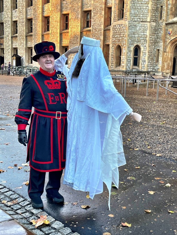 Spike is a former RAF serviceman who swapped his wings for the red Tudor uniform when he started working at the Tower six years ago