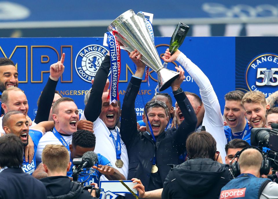 Steven Gerrard guided Rangers to the Scottish Premiership title last season