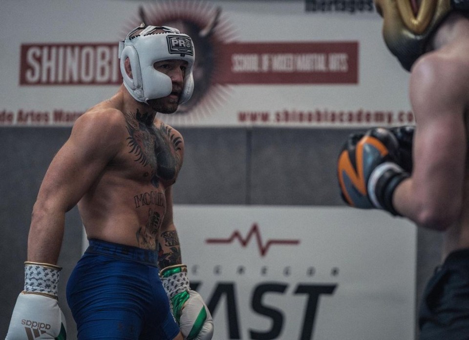 McGregor plans to return to the octagon shortly after he's cleared to spar