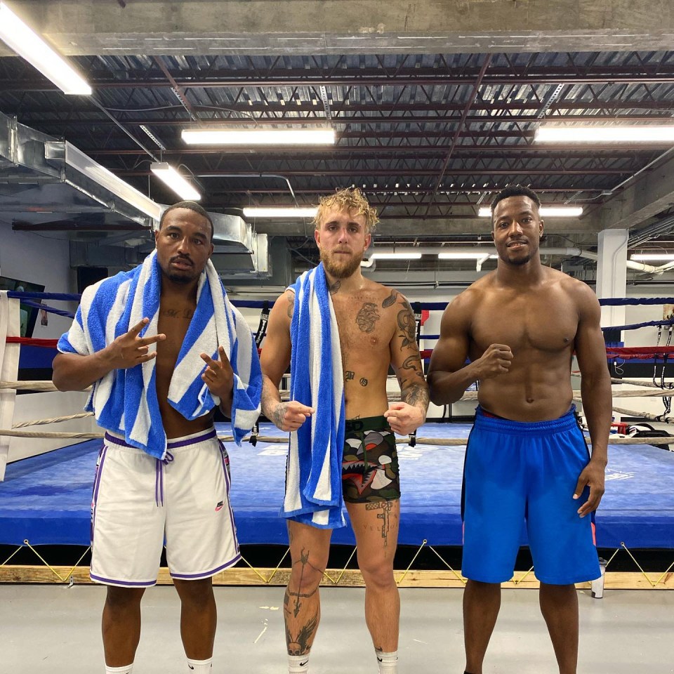 Boxer J'Leon Love with Jake Paul and Muhsin Cason