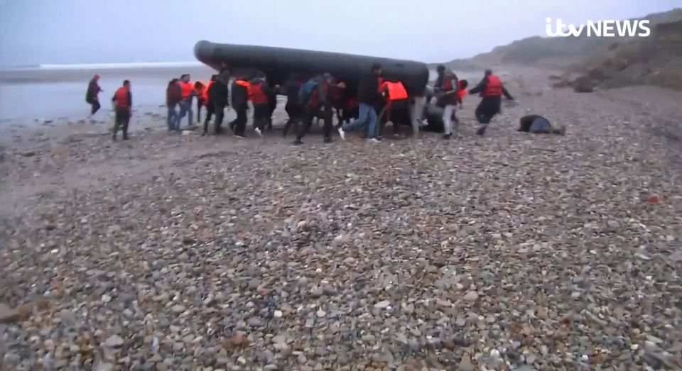 Migrants are braving the treacherous conditions in quest of their dream to reach Britain