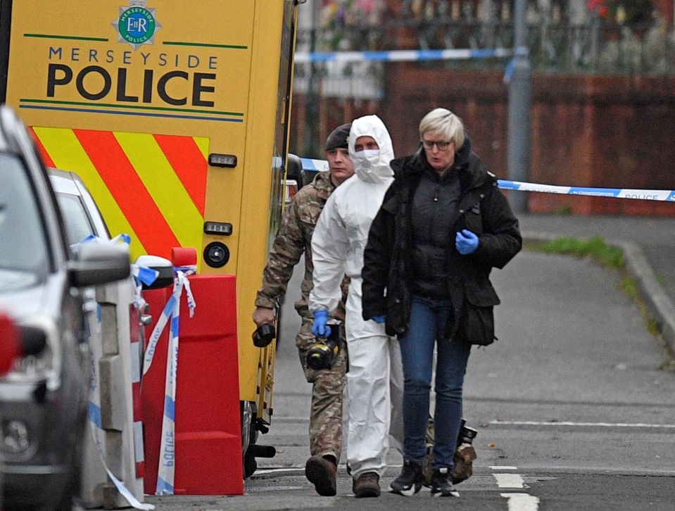 Forensics have sealed off an extended cordon close to a pub in Liverpool