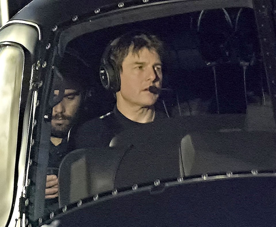 The Mission Impossible actor piloted a helicopter in London