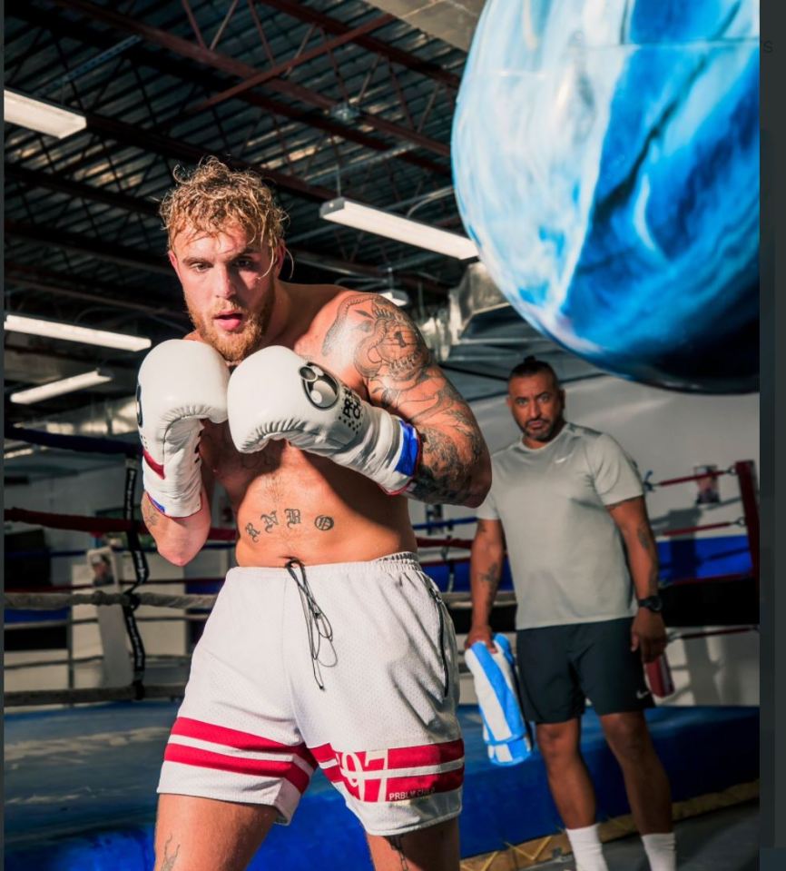 Jake Paul has also been busy training for the December 18 bout