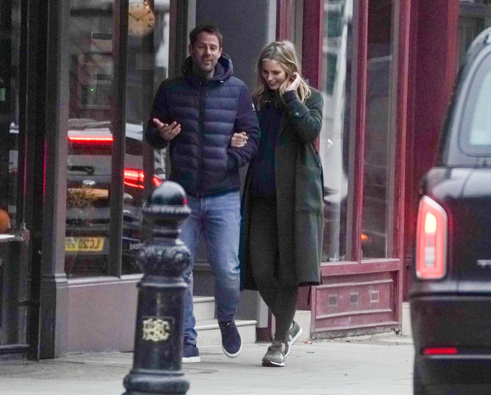 The couple looked like the perfect picture of happiness as they stepped out together